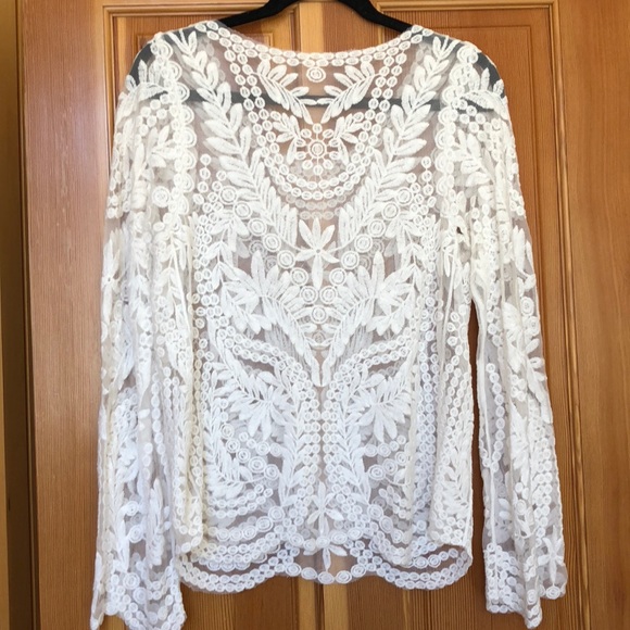 Mesh and crotchet designed stitch top - Picture 3 of 5